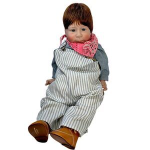 Lee Middleton Bubba Chubbs Baby Doll Railroader 23" Bible COA 1984 Signed #2934